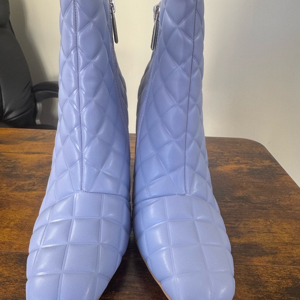 Cape Robbin Quilted Blue Ankle Boots